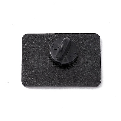 Rectangle with Word Aolly Brooch X-JEWB-M024-03B-B-1