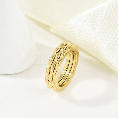 Ion Plating(IP) 304 Stainless Steel Finger Ring for Women RJEW-A052-01A-G-1