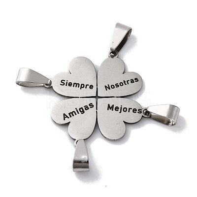 201 Stainless Steel Connector Charms STAS-Q342-38P-1