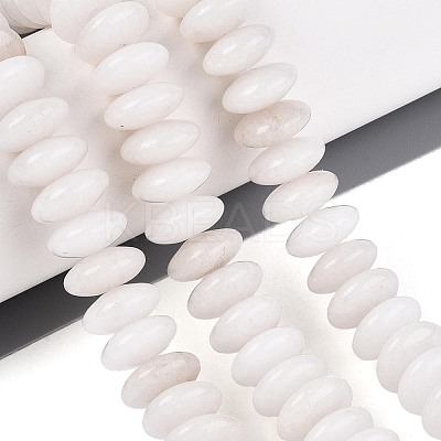 Natural White Jade Beads Strands G-T144-49A-01-1