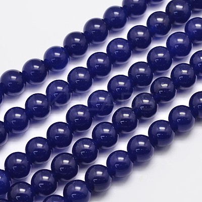 Natural & Dyed Malaysia Jade Bead Strands G-A146-10mm-A22-1