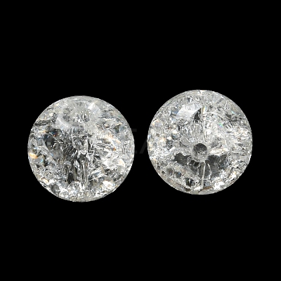 Transparent Crackle Glass Beads GLAA-L046-01A-22-1