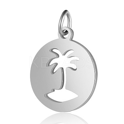 Non-Tarnish 201 Stainless Steel Pendants STAS-S105-T550D-1-1