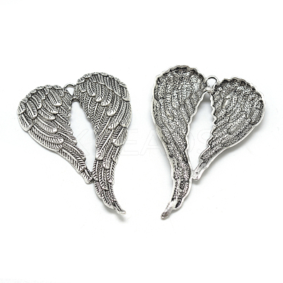 Tibetan Style Alloy Big Pendants X-TIBEP-R346-47AS-RS-1