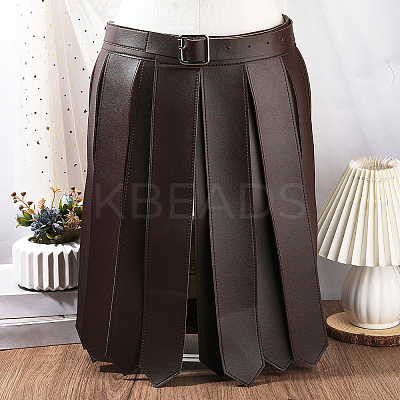 PU Leather Roman Belt Skirt AJEW-WH20033-120B-1