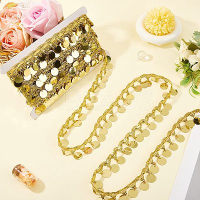 Polyester Ribbons with Flat Round Tassel OCOR-WH20012-53D-1