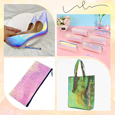 Laser PU Leather Fabric DIY-WH20032-57J-1