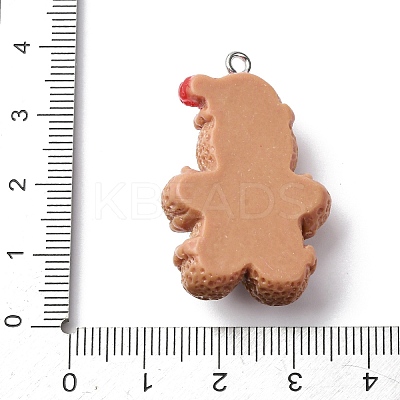 Christmas Opaque Resin Pendants LS-RESI-A049-05A-1