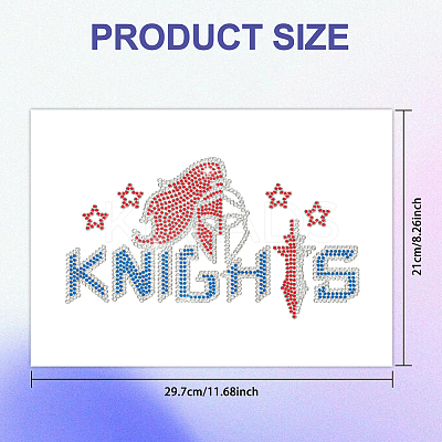 Glass Hotfix Rhinestone DIY-WH0303-566-1