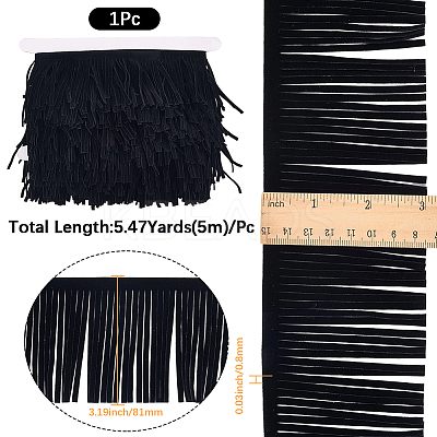 Velvet Tassel Fringe Trimming DIY-WH20011-57A-1