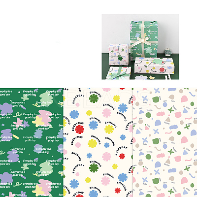 6 Sheet 3 Styel Gift Wrapping Paper PAAG-PW0001-067C-1