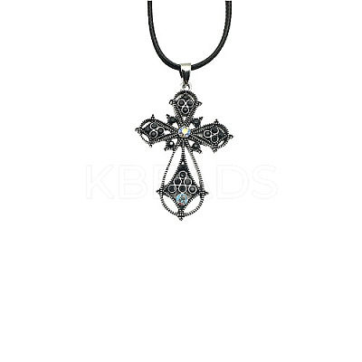 Cross Zinc Alloy Pendant Necklace VJ0126-07-1