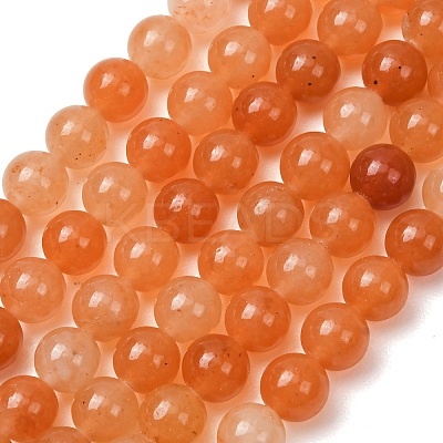 Natural Red Aventurine Beads Strands GSR023-1