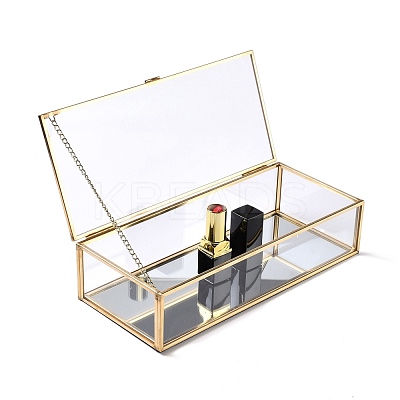 Rectangle Transparent Glass Jewellery Chest CON-I010-01G-1