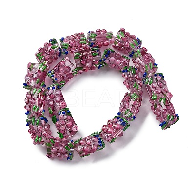 Handmade Bumpy Lampwork Beads Strands LAMP-K027-07G-1