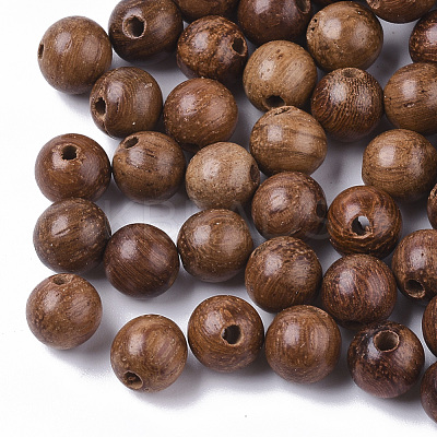 Natural Wood Beads WOOD-S666-6mm-01-1