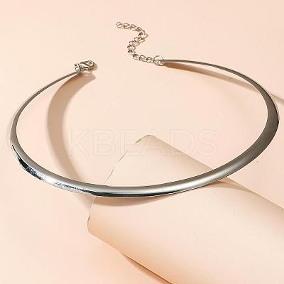 Alloy Circle Ring Choker Necklaces for Women FS-WGE9154-02-1