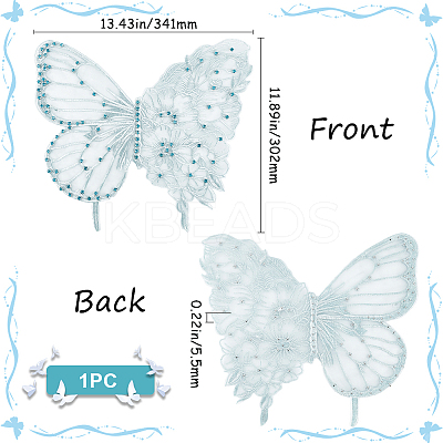 Ppolyester & Resin Thread Iron on/Sew On Patches PATC-WH20007-05A-1