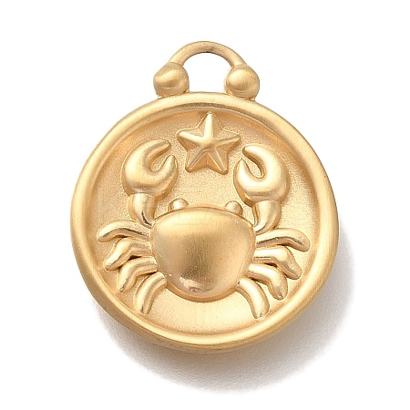 PVD Vacuum Plating 304 Stainless Steel Pendants STAS-S148-30G-04-1