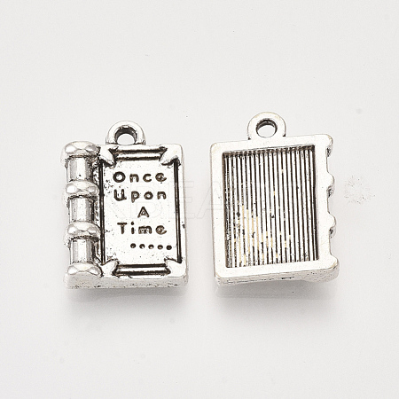 Tibetan Style Alloy Pendants for Teachers' Day TIBEP-S319-025AS-RS-1