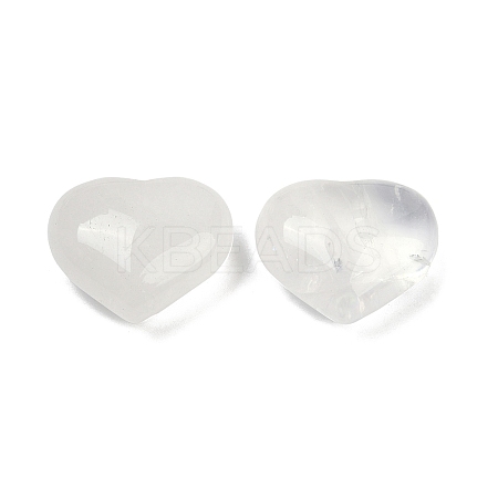 Heart Natural Quartz Crystal Palm Stones G-C186-02K-1