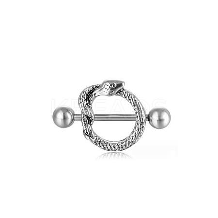 Snake 316 Surgical Stainless Steel Nipple Rings WGD50A0-01-1