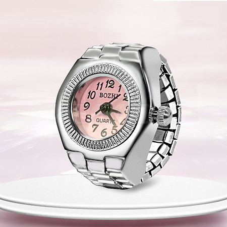 201 Stainless Steel Stretch Watchband Finger Ring Watches WACH-G018-03P-05-1