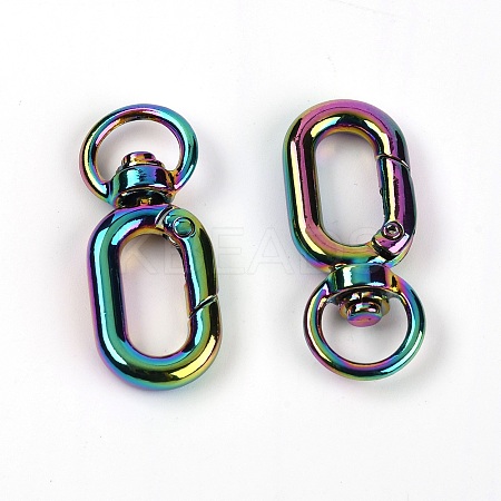 (Clearance Sale)Zinc Alloy Swivel Clasps PALLOY-TAC0023-17D-1