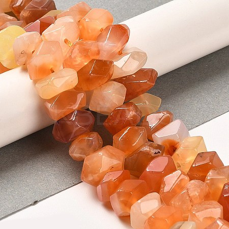Natural Orange Botswana Agate Beads Strands G-N327-05-19-1