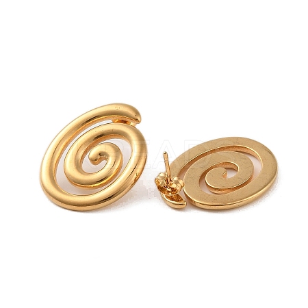 304 Stainless Steel Earrings LS-EJEW-O004-15G-1