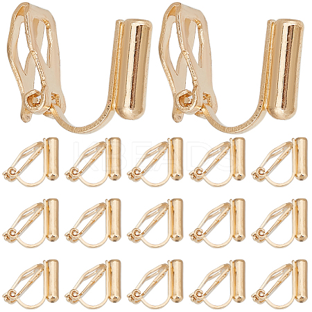 20Pcs Brass Clip-on Earring Findings KK-SC0004-81KCG-1