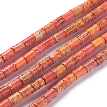 Natural Imperial Jasper Bead Strands G-P444-04B-1