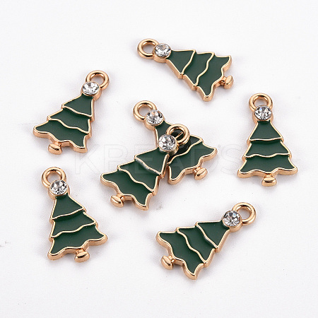 Eco-Friendly Alloy Enamel Pendants LS-X-ENAM-T011-70-NR-1