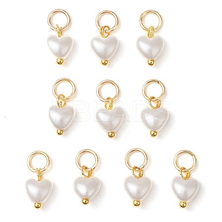 ABS Imitation Pearl Charms PALLOY-JF03222-02-1