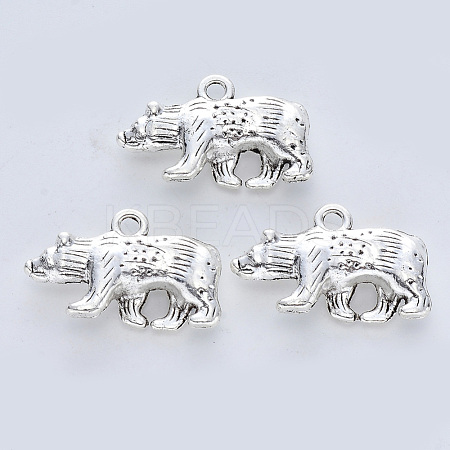 Tibetan Style Alloy Pendants X-TIBE-R316-020AS-RS-1