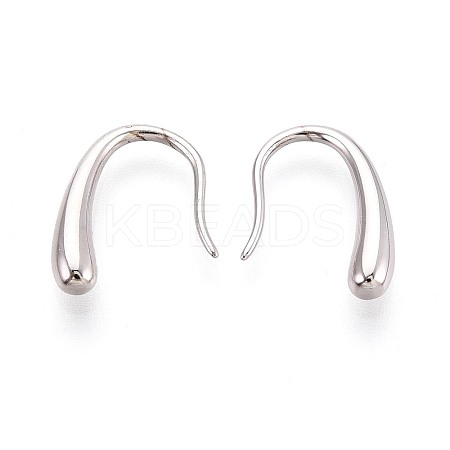 925 Sterling Silver Teardrop Dangle Earrings STER-N016-129P-1