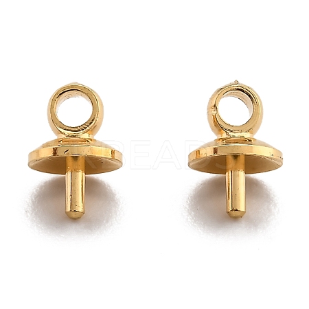 Brass Cup Pearl Peg Bails Pin Pendants KK-H759-29C-G-1