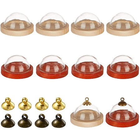 10Pcs Mini Glass Cloche Dome Covers DJEW-NB0001-24A-1