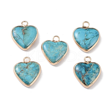 Dyed Synthetic Imperial Jasper Pendants G-P529-08G-01-1