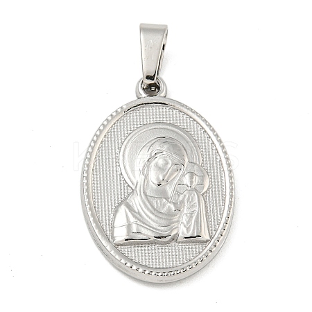 Non-Tarnish 304 Stainless Steel Pendants STAS-B071-02A-14P-1