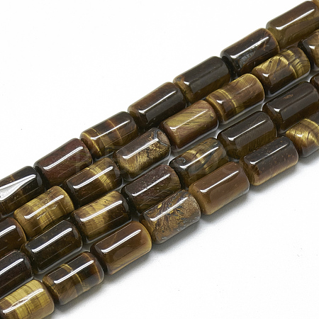 Natural Tiger Eye Bead Strands G-T078-01-1