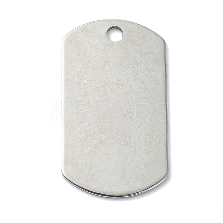 Non-Tarnish 304 Stainless Steel Stamping Blank Tag Pendants STAS-C097-45P-1