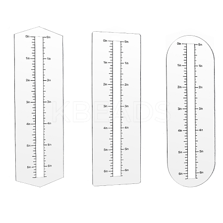 3Pcs 3 Styles Custom Acrylic Zipper Sewing Tool TOOL-PH0001-93-1