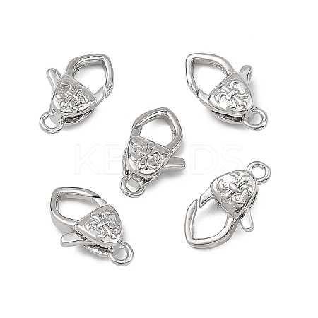SHEGRACE Brass Lobster Claw Clasps XGRQ58035-765P-1