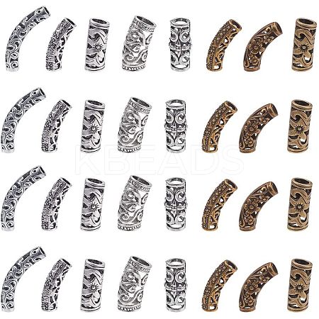 Tibetan Style Alloy Beads TIBEB-NB0001-01-1