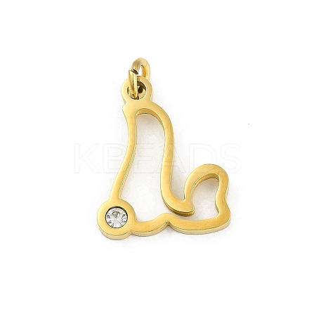 304 Stainless Steel Pendants LS-STAS-R137-01G-L-1