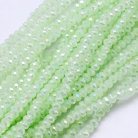Electroplate Imitation Jade Glass Rondelle Beads Strands LS-EGLA-F049B-01AB-1