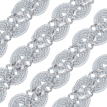 Metallic Lace Trim OCOR-WH0071-032A-1