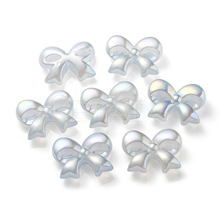 UV Plating Luminous Transparent Acrylic Beads OACR-P010-07D-1