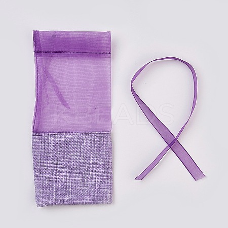 Lavender Sachet Empty Bag Mesh Stitching Beam Pocket LS-OP-WH0002-01D-1